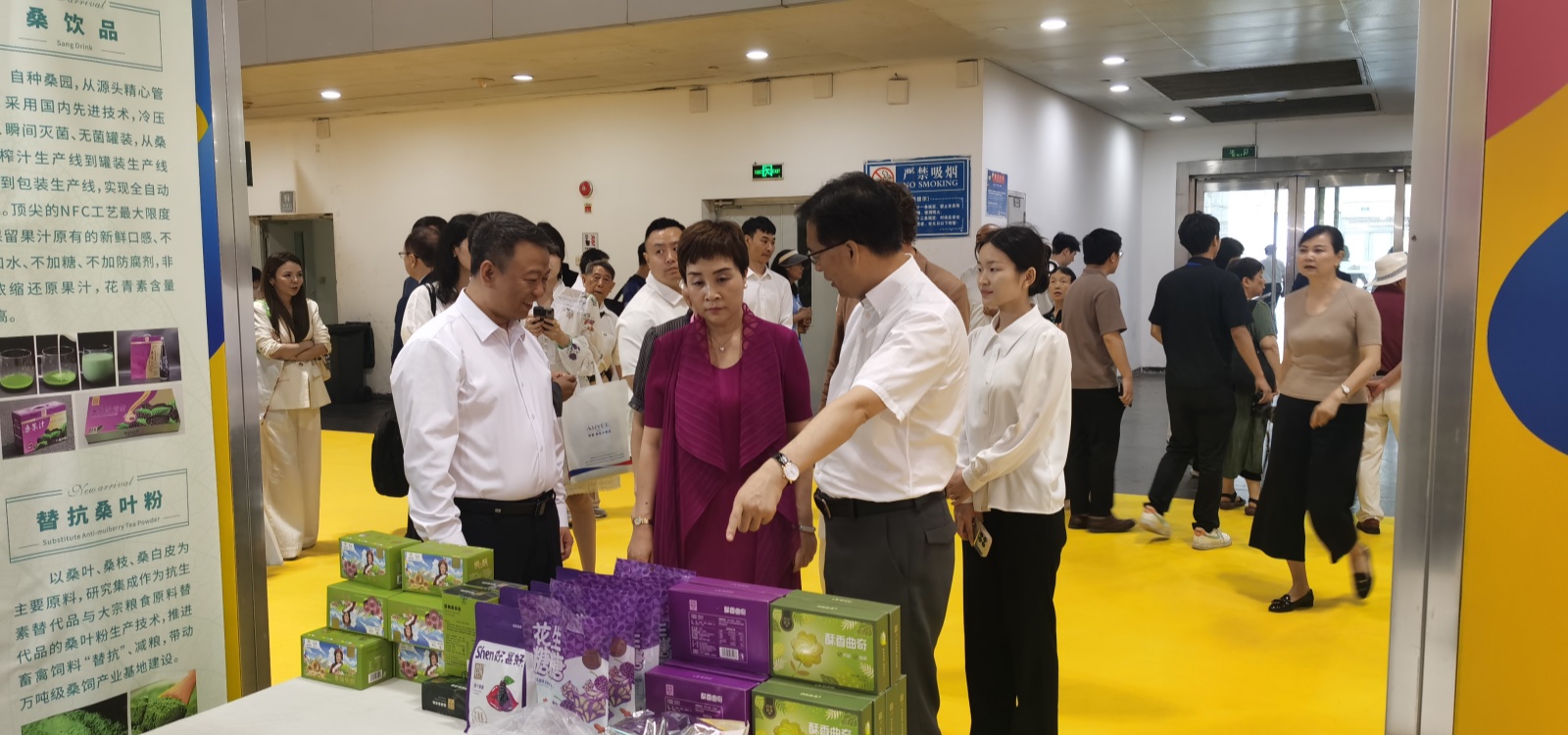 邓琳会长（左二）、杨世波二级巡视员（左一）巡视四川展馆.jpg